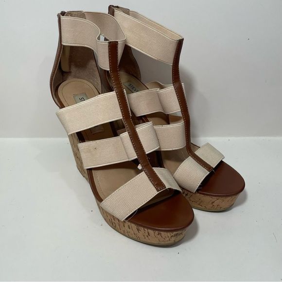 Steve Madden Strappy Wedge Sandals - Picture 2 of 10